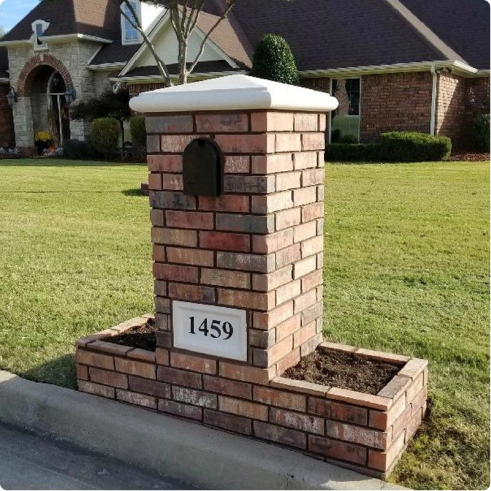 Custom Masonry Mailbox Installation
